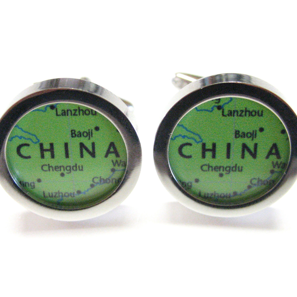 China Map Cufflinks